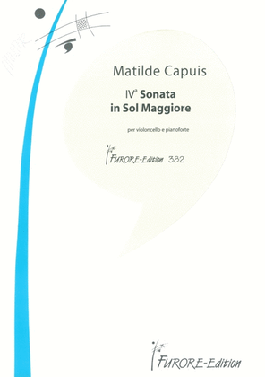 Book cover for IV. Sonate G-Dur