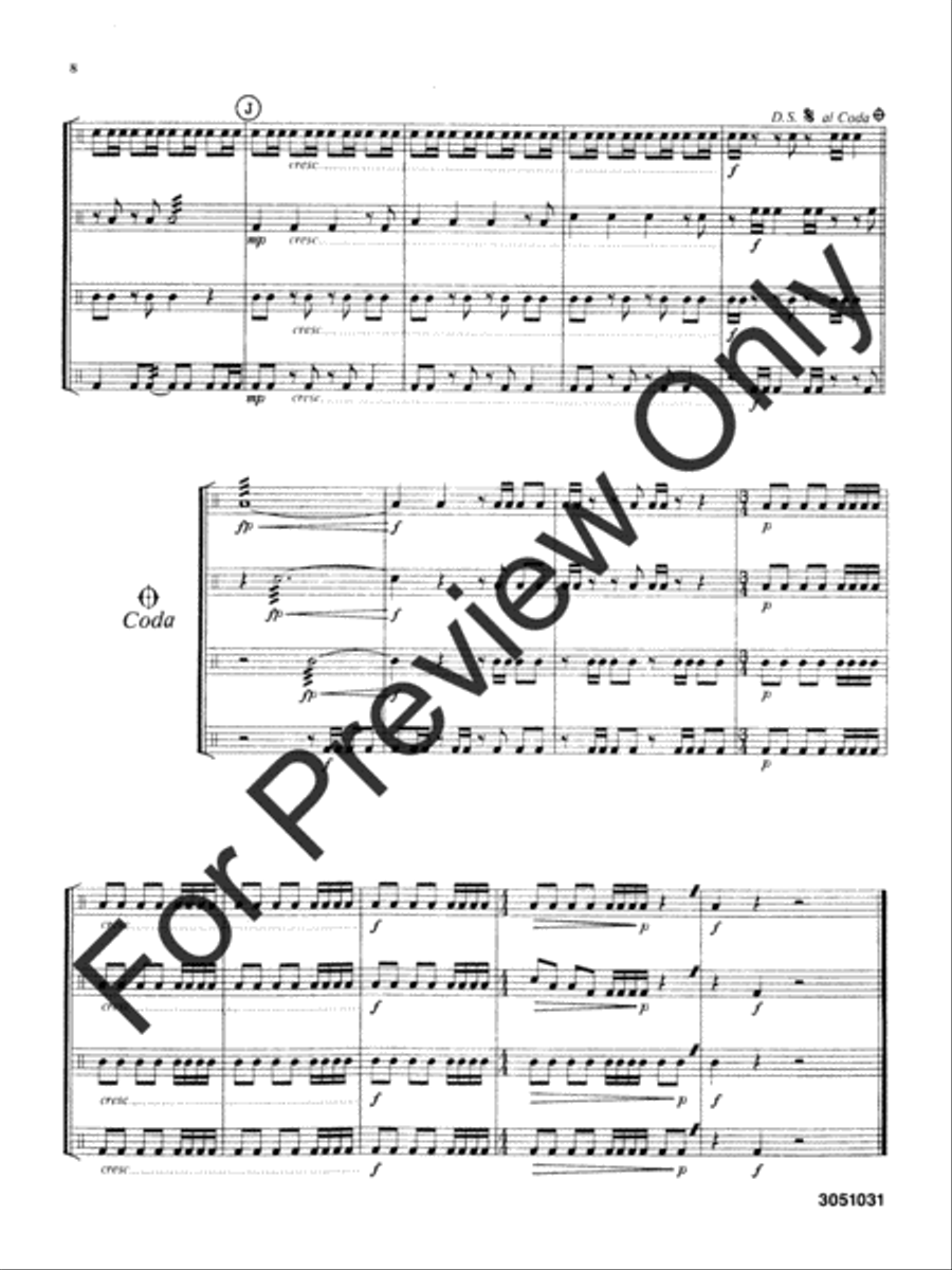 Introduction and Allegro Percussion scores gallery preview page 8