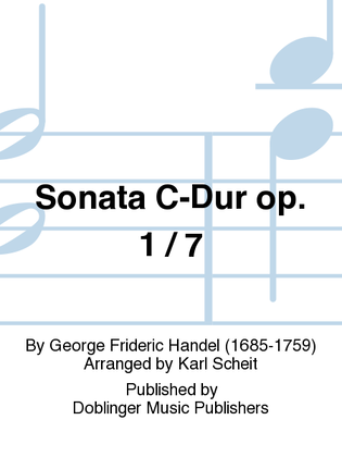 Sonata C-Dur op. 1 / 7