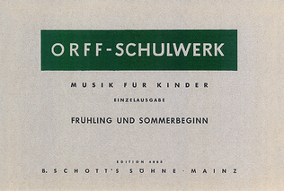 Book cover for Fruhling und Sommerbeginn