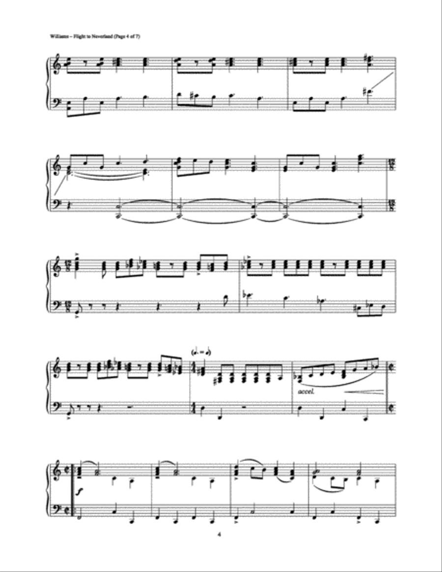 Flight to Neverland Piano Solo scores gallery preview page 4