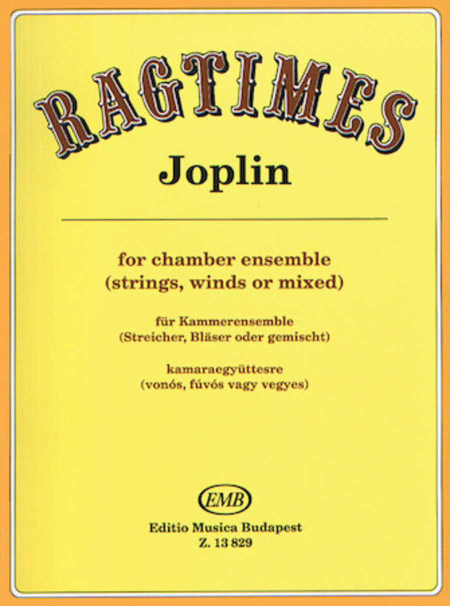 Ragtimes for Chamber Ensemble Chamber Orchestra scores gallery preview page 1