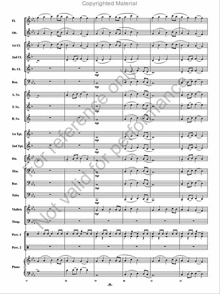 Chanson de Noel Chanson de Noel Concert Band scores gallery preview page 8