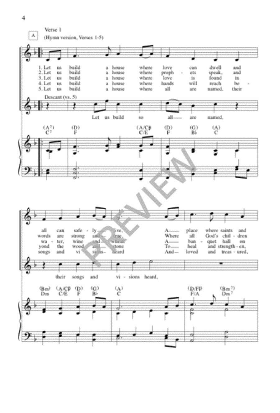 All Are Welcome 4-Part scores gallery preview page 4