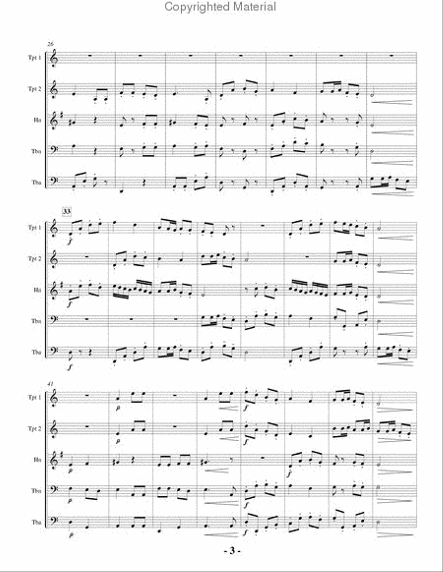 A Basque Noel Brass Quintet scores gallery preview page 3