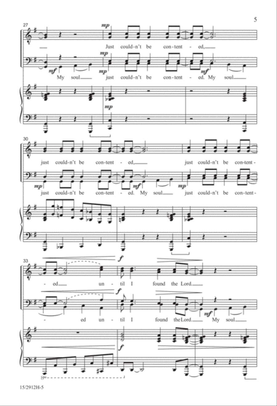 Until I Found the Lord Until I Found the Lord TTBB scores gallery preview page 5