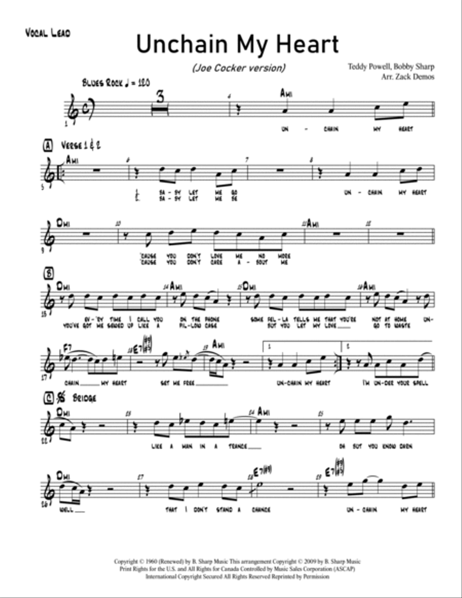 Unchain My Heart Unchain My Heart Large Ensemble scores gallery preview page 2