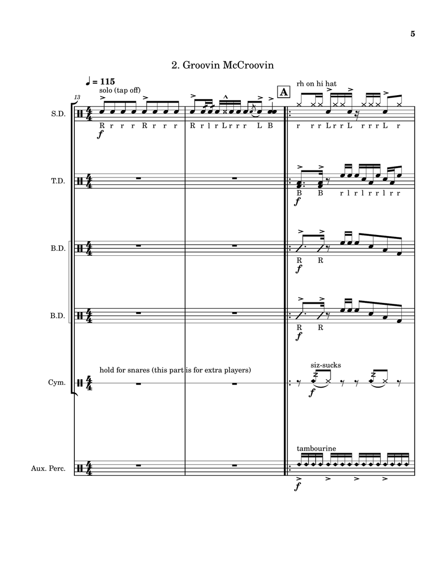 Lotus' Lovable Cadences Volume 1 Marching Band scores gallery preview page 5