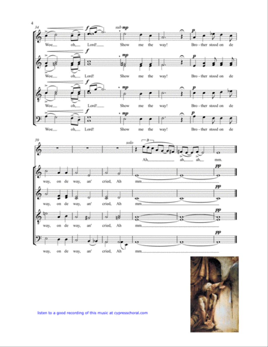 Blind Man 4-Part scores gallery preview page 5