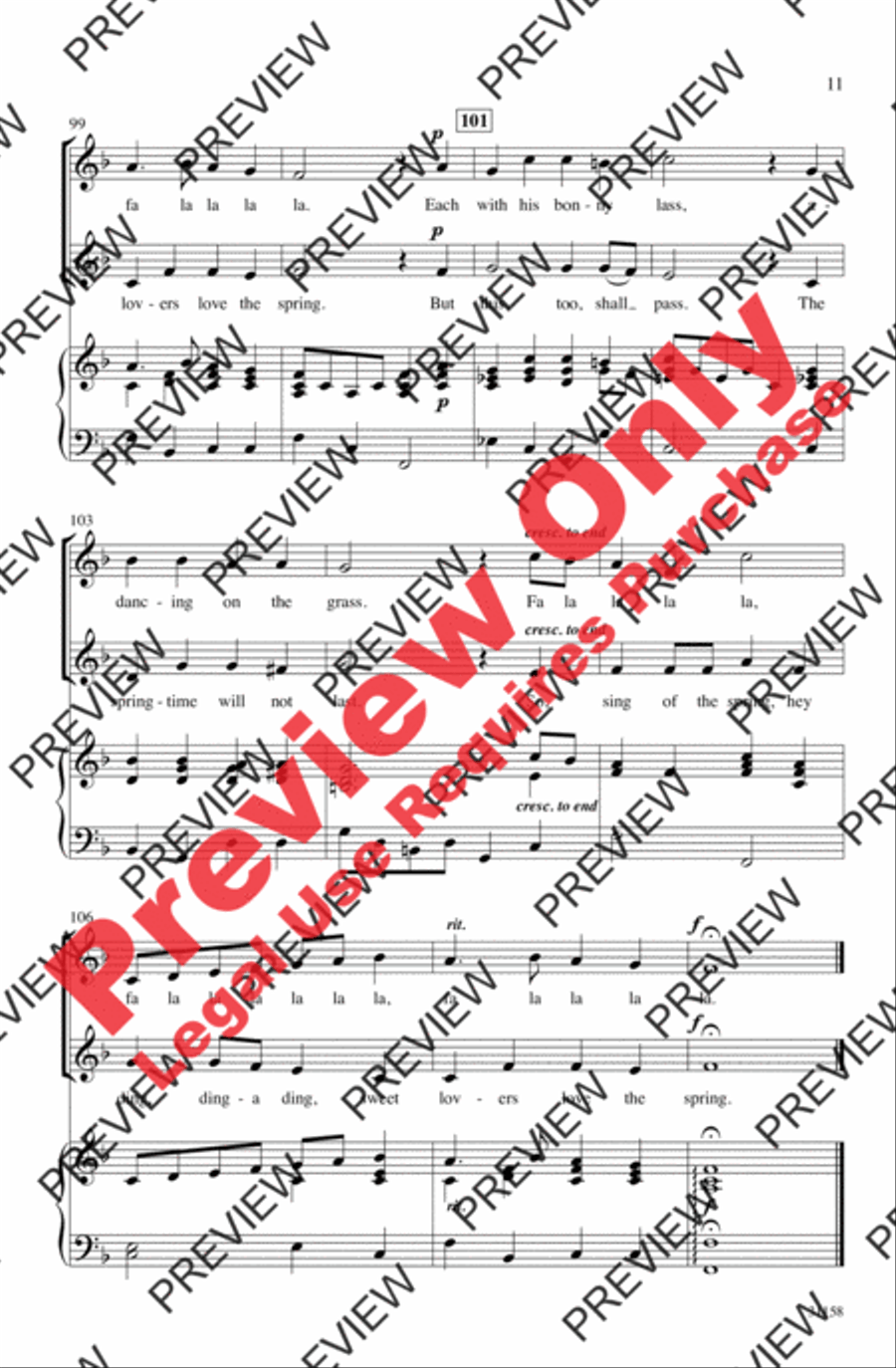 Sing of the Spring Sing of the Spring 2-Part scores gallery preview page 11
