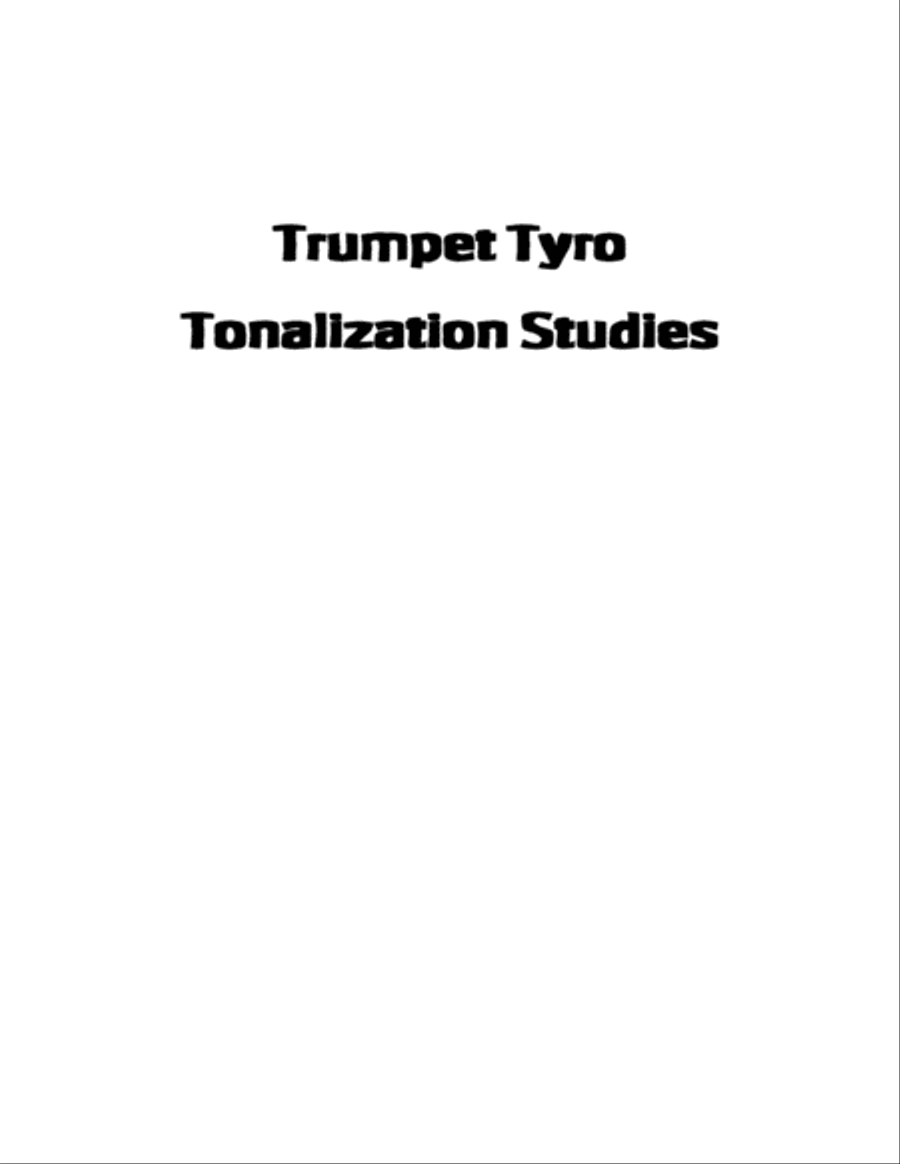 Trumpet Tyro Tonalization Studies by Eddie Lewis Trumpet Solo scores gallery preview page 2