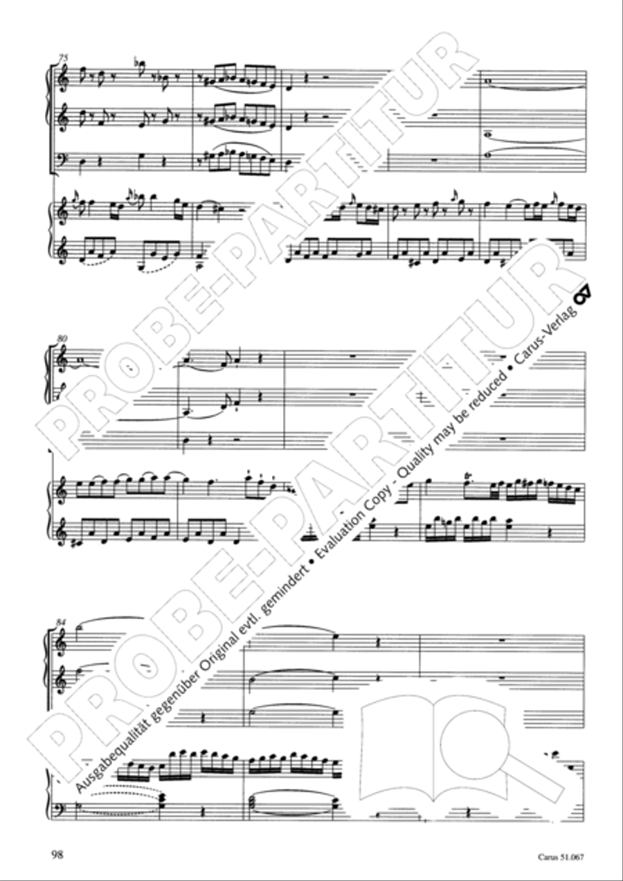 Church Sonatas Collection / Songbook scores gallery preview page 99
