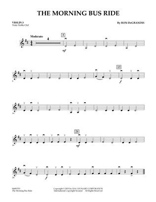 The Morning Bus Ride - Violin 3 (Viola Treble Clef)