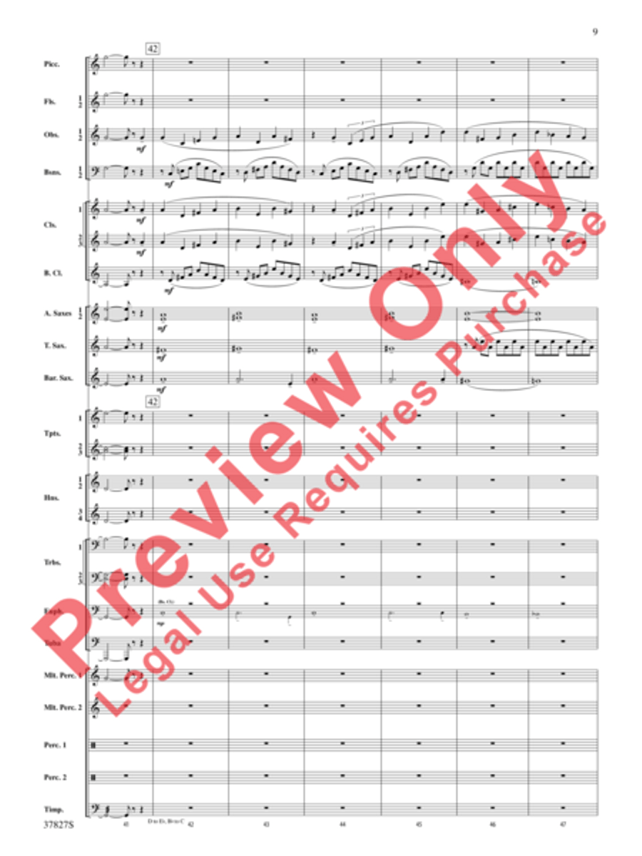 The Winged Stallion Concert Band scores gallery preview page 10