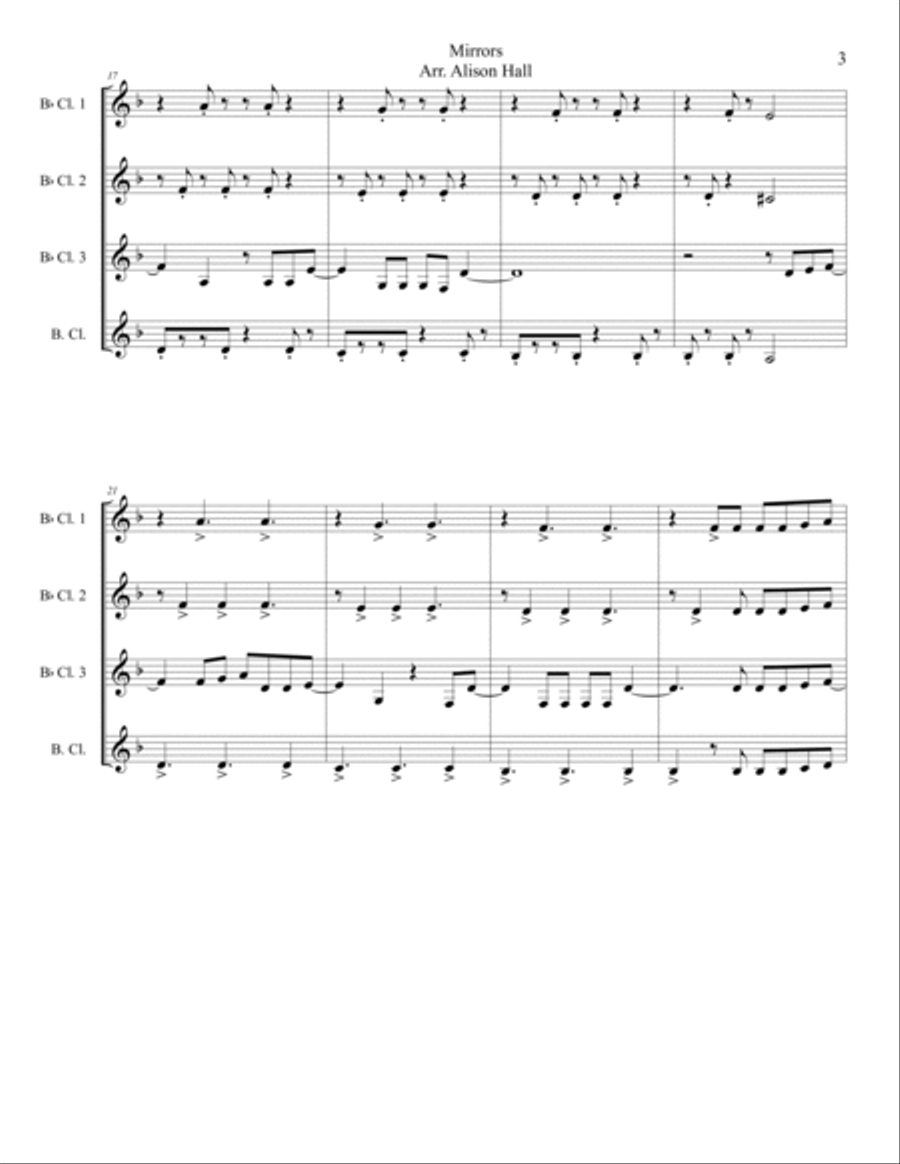 Mirrors Woodwind Quartet scores gallery preview page 3