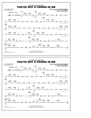 Book cover for You've Got a Friend in Me (from Toy Story 2) (arr. Paul Murtha) - Aux Percussion