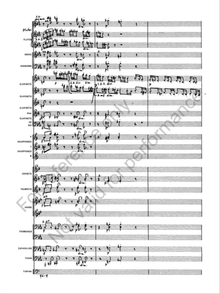 Symphony No. 1 Concert Band scores gallery preview page 11