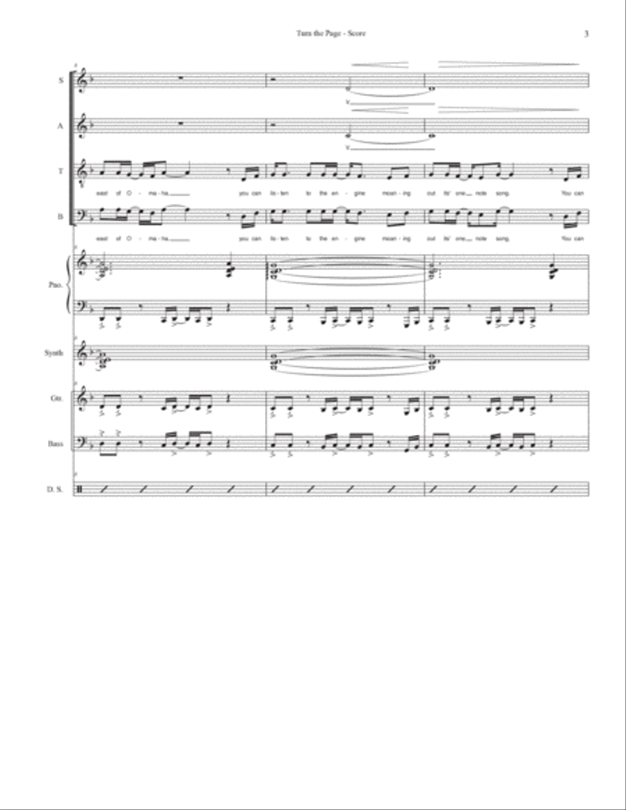 Turn The Page Tenor Saxophone scores gallery preview page 3