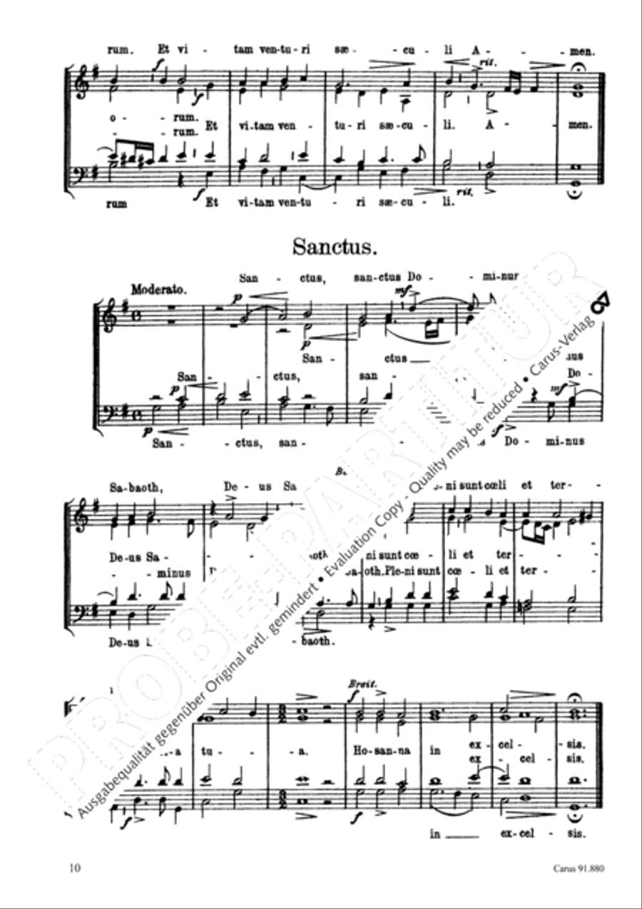 Missa Sine Nomine 4-Part scores gallery preview page 11