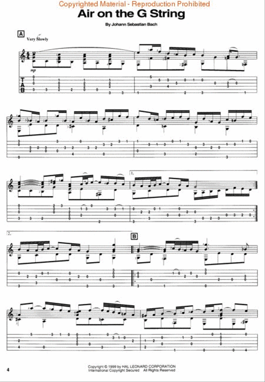 Wedding Classics Wedding Classics Guitar Tablature scores gallery preview page 2