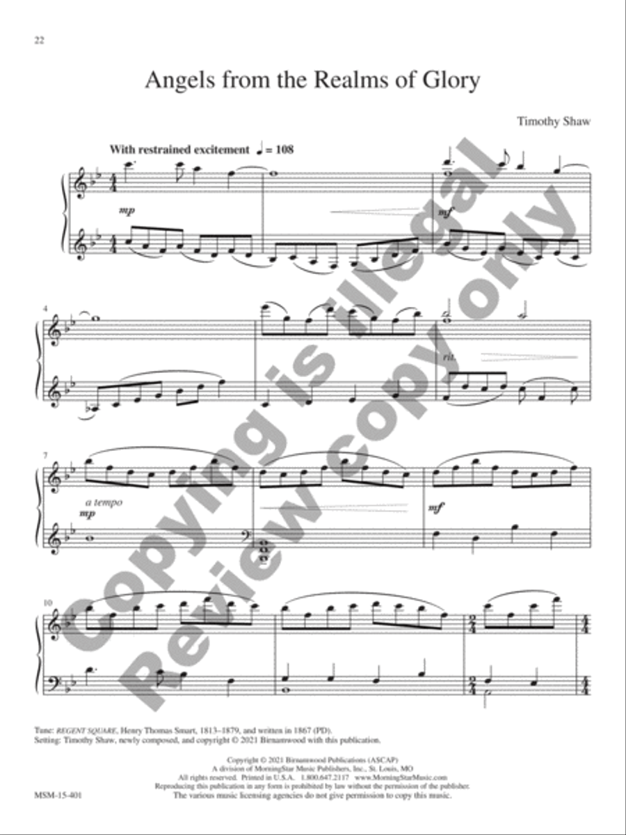 Nativity Scenes Piano Solo scores gallery preview page 12