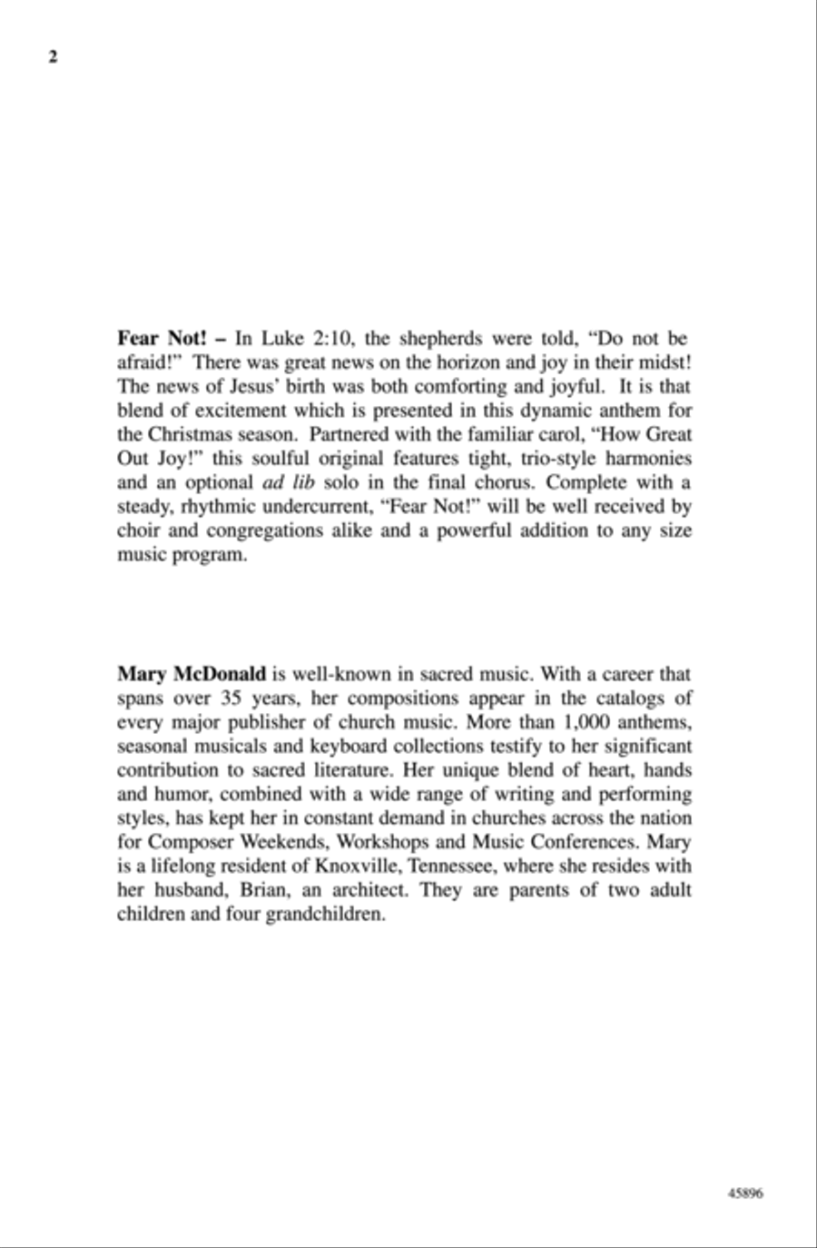 Fear Not! 4-Part scores gallery preview page 2