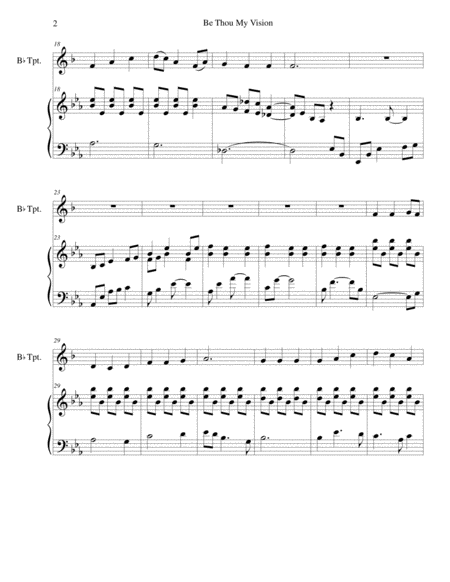 Be Thou My Vision (trumpet/piano), arr. Brenda Portman image number null