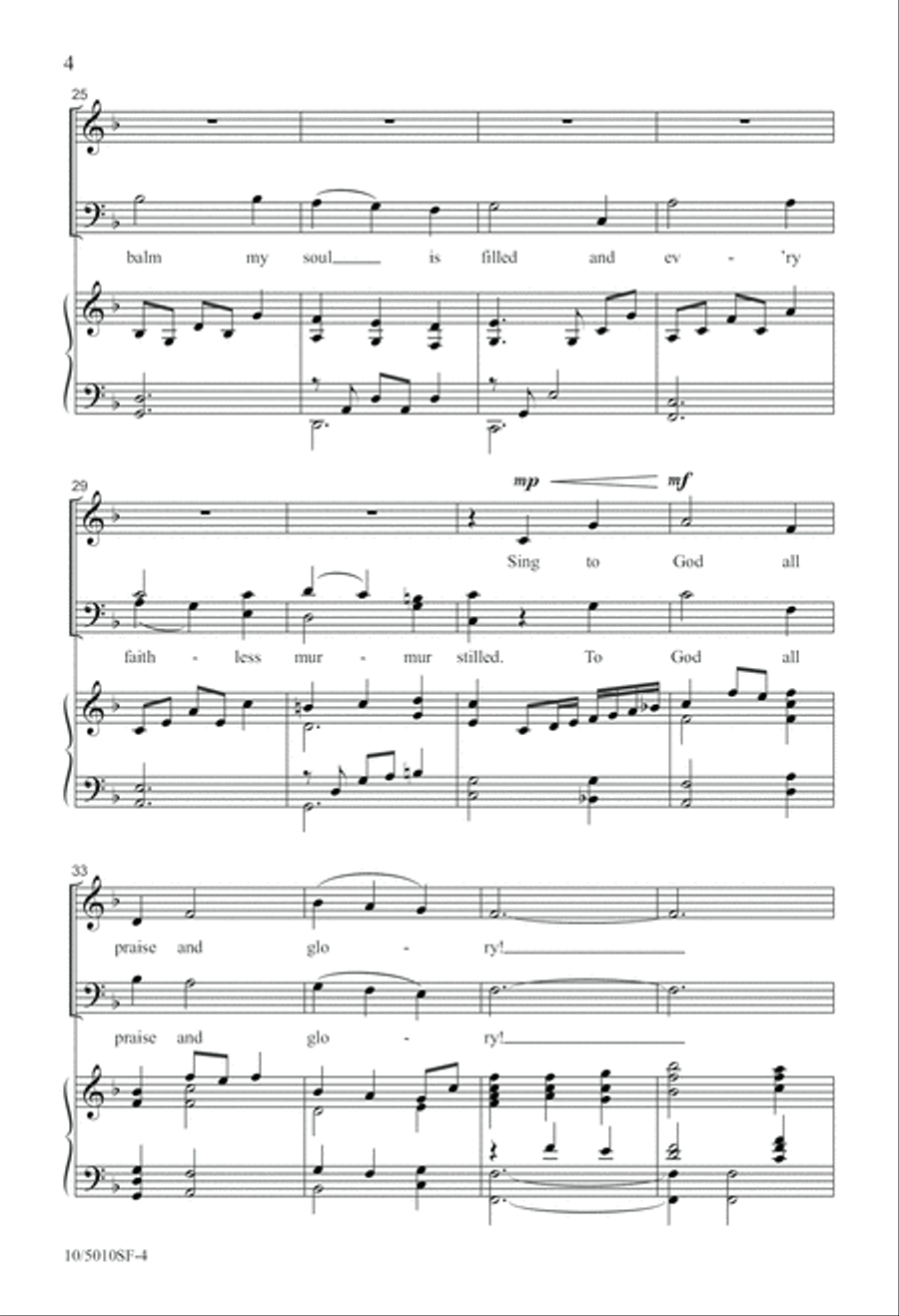 Let the Amen Sound Again! 4-Part scores gallery preview page 4