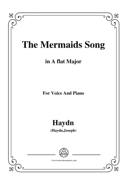 Haydn-The Mermaids Song in A flat Major, for Voice and Piano image number null
