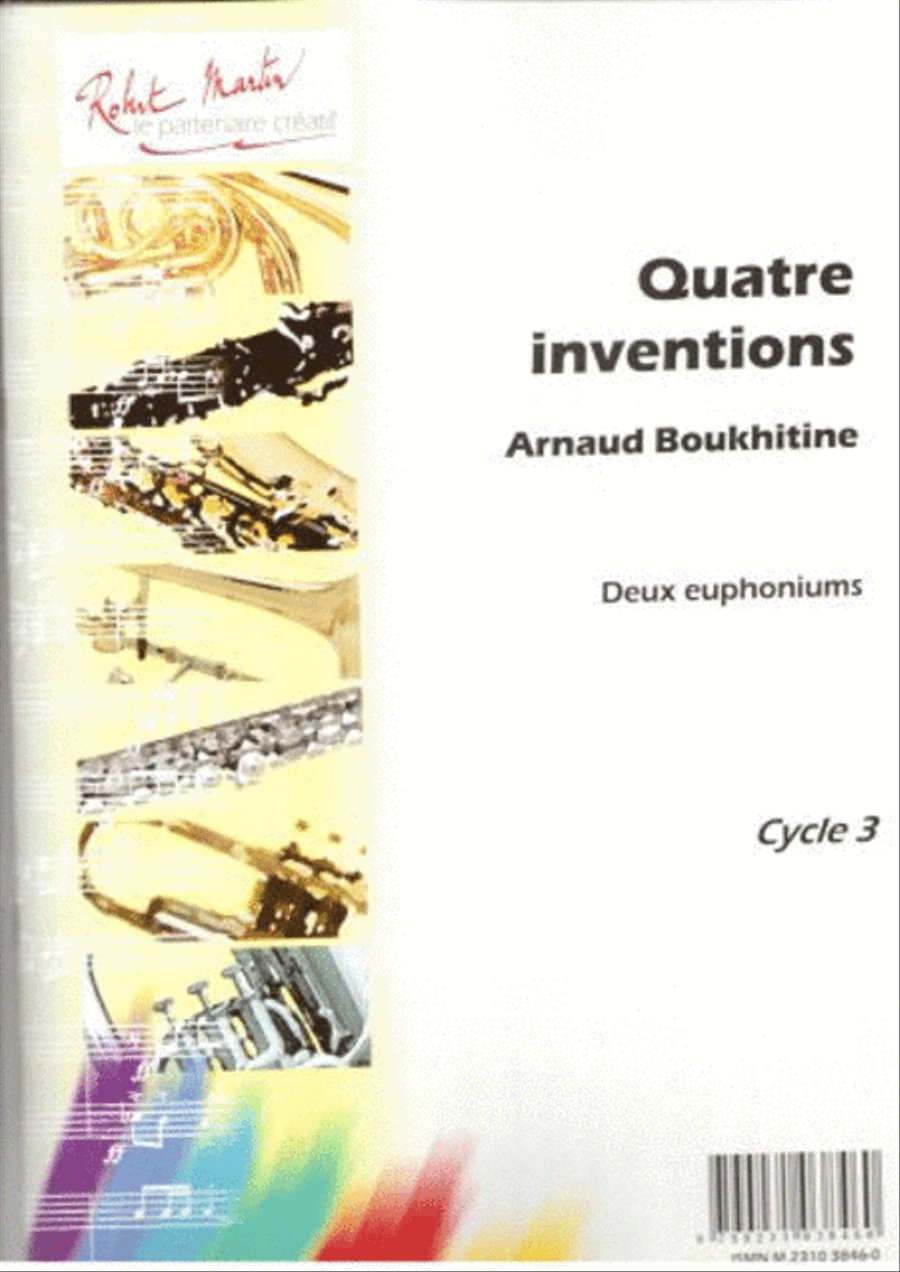 Inventions (4) pour 2 euphoniums Euphonium Duet scores gallery preview page 1