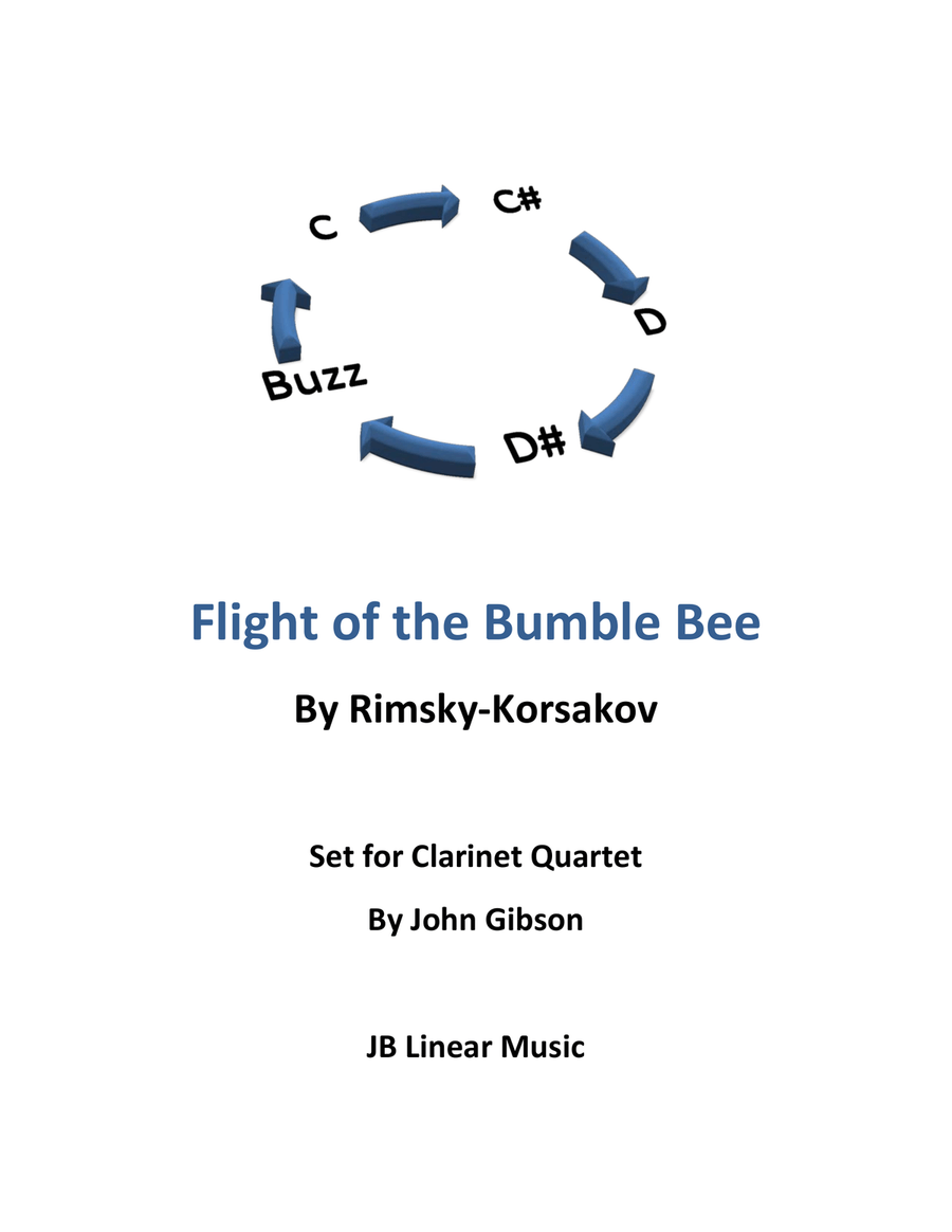 Flight of the Bumble Bee for clarinet quartet image number null