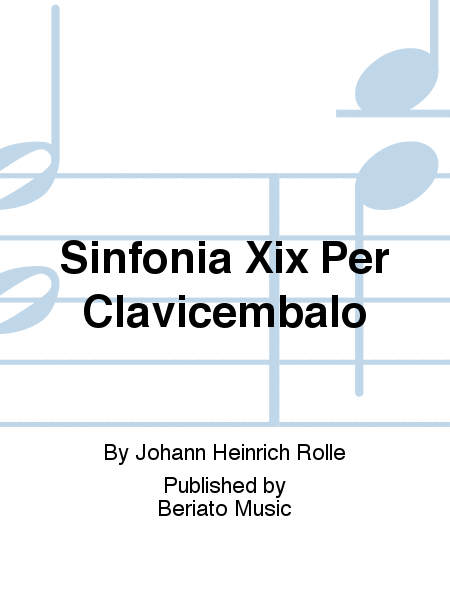 Sinfonia Xix Per Clavicembalo