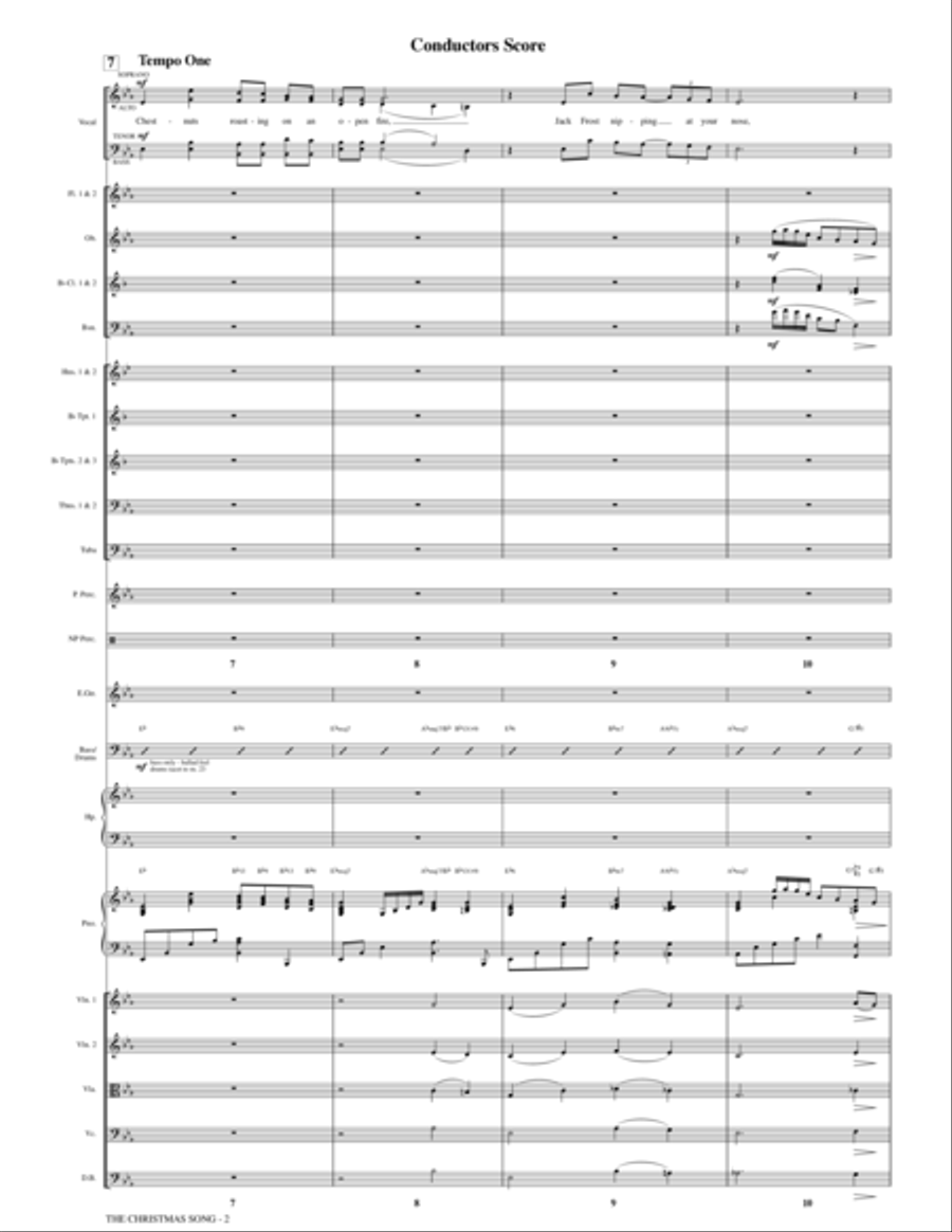 The Christmas Song (Chestnuts Roasting On An Open Fire) - Conductor Score (Full Score) Choir scores gallery preview page 2