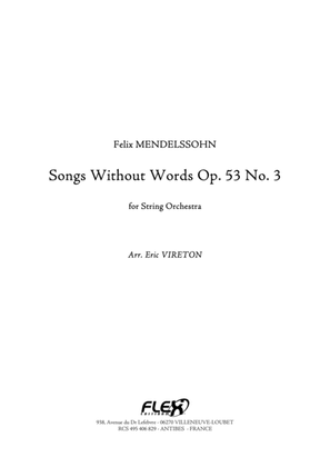 Songs Without Words Opus 53 No. 3