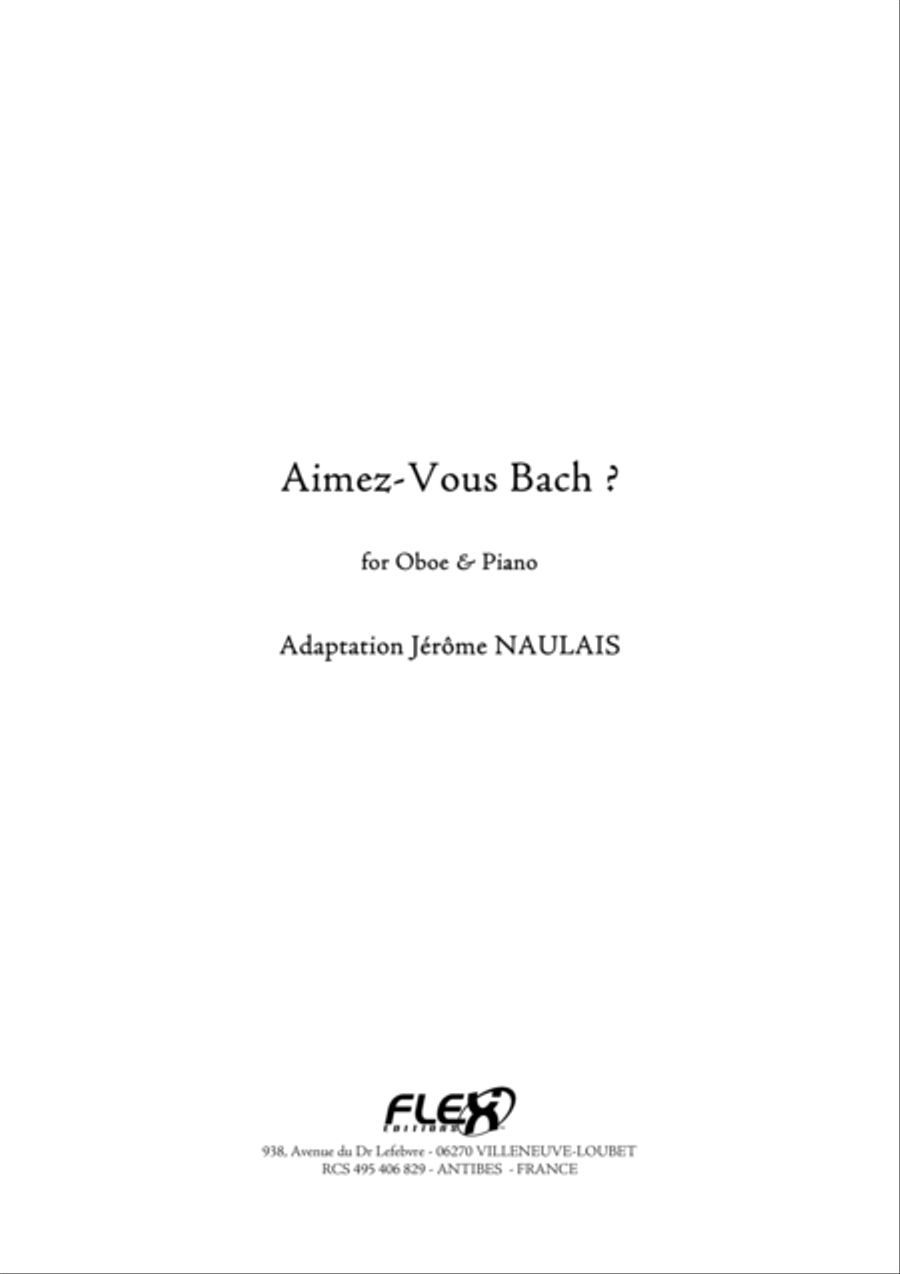Aimez-Vous Bach? Aimez-Vous Bach? Piano Accompaniment scores gallery preview page 1