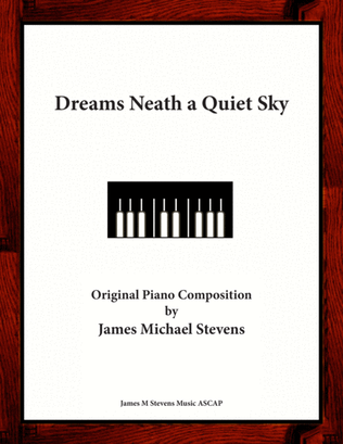 Book cover for Dreams Neath a Quiet Sky - Romantic Piano