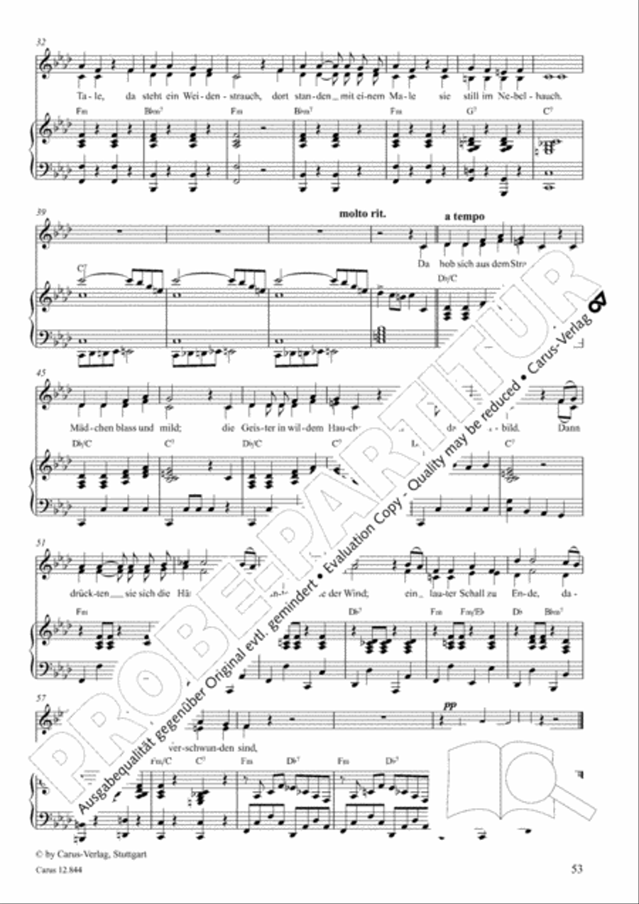 Gruselmonsterzaubersongs. Heft II Children's Choir scores gallery preview page 54