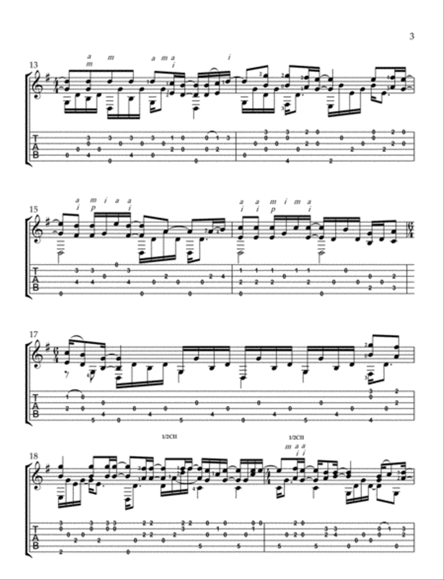 The Boxer Guitar Tablature scores gallery preview page 3