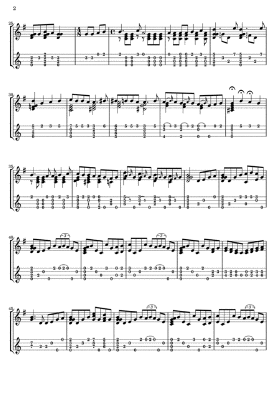 Vincent (starry Starry Night) Ukulele scores gallery preview page 2