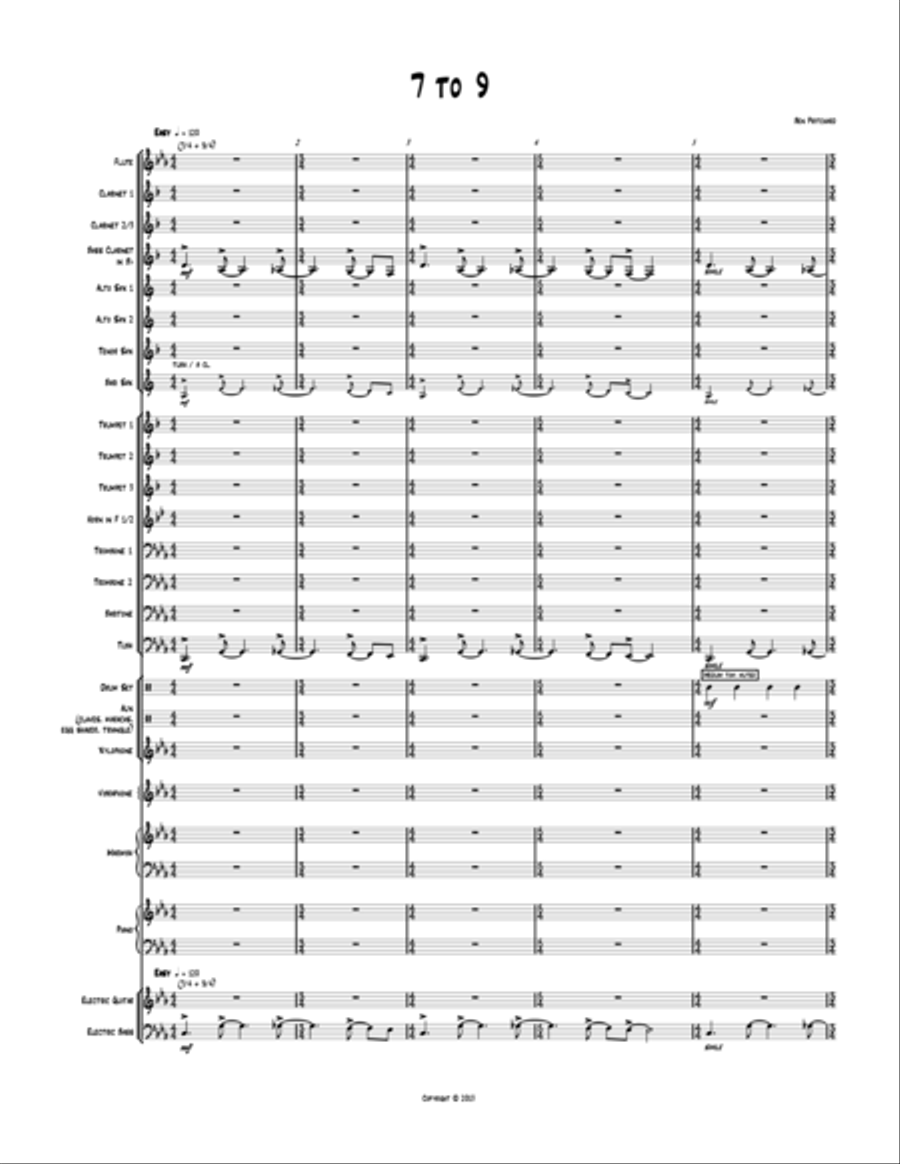 7 to 9 Concert Band scores gallery preview page 1