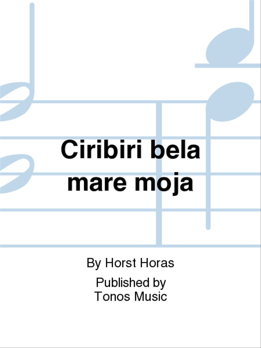 Ciribiri bela mare moja 4-Part scores gallery preview page 1