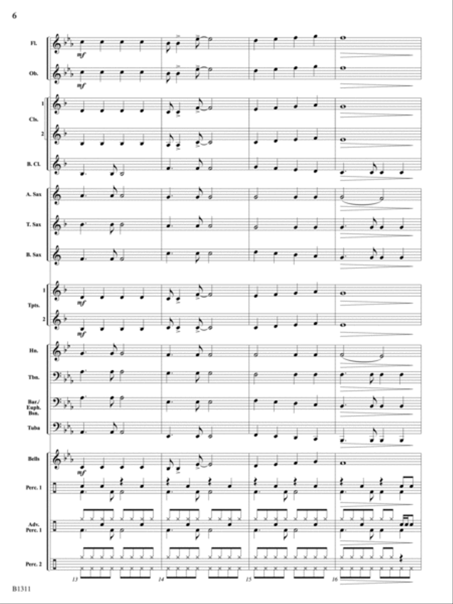 Santa's Rockin' Holiday Mix: Score Concert Band scores gallery preview page 6