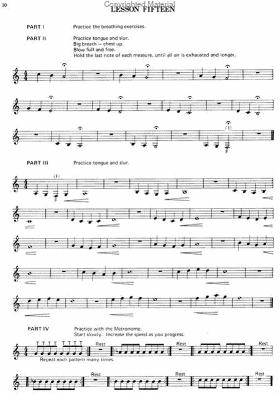 Physical Approach To Elementary Brass Playing B-Flat Trumpet scores gallery preview page 3