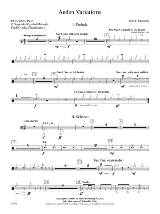 Arden Variations: 2nd Percussion