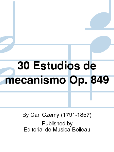 30 Estudios de mecanismo Op. 849
