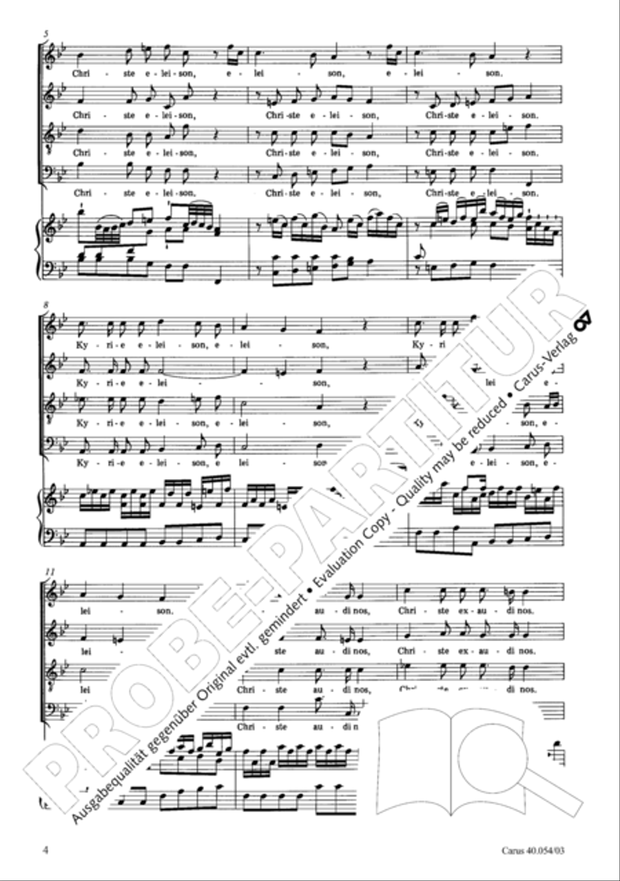 Litaniae Lauretanae B.M.V in B 4-Part scores gallery preview page 5