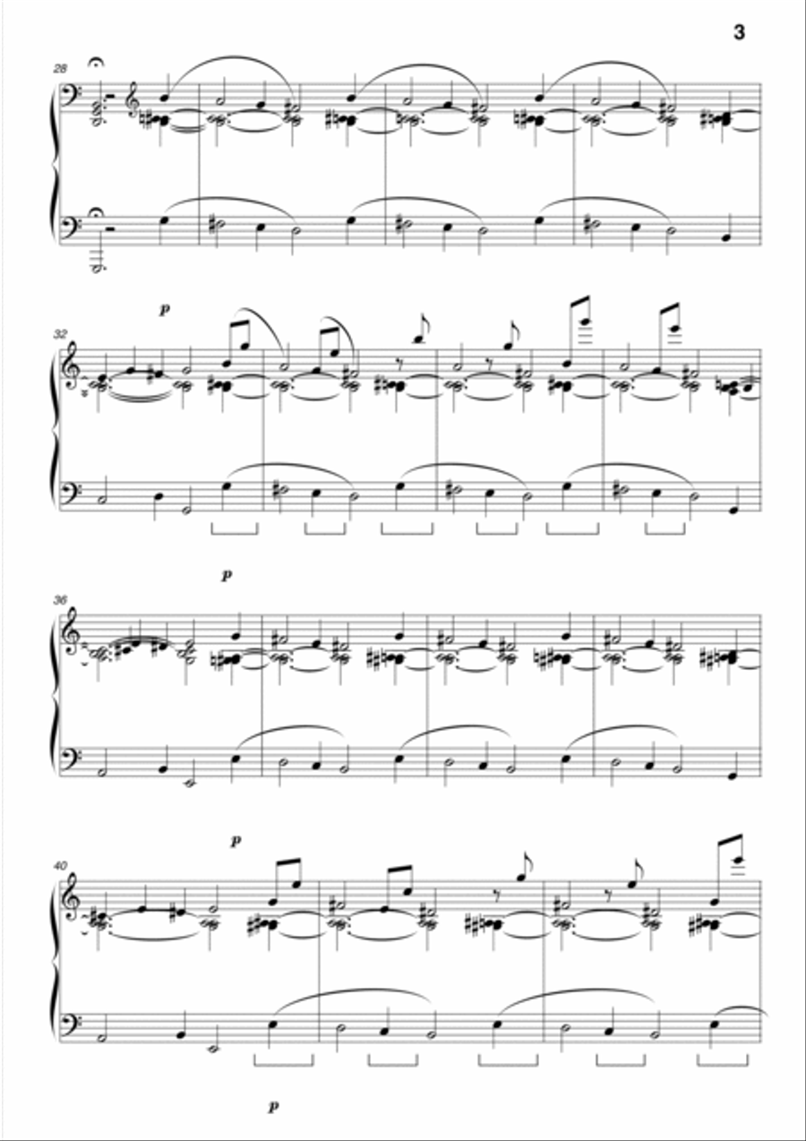 Solicitude Solicitude Easy Piano scores gallery preview page 3