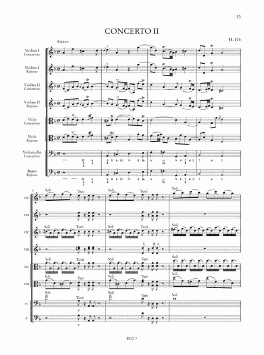 6 Concertos Op. 7 (H. 115-120) Orchestra scores gallery preview page 3