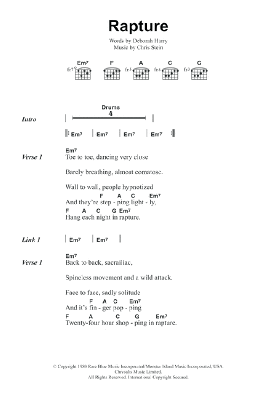 Rapture Acoustic Guitar scores gallery preview page 1
