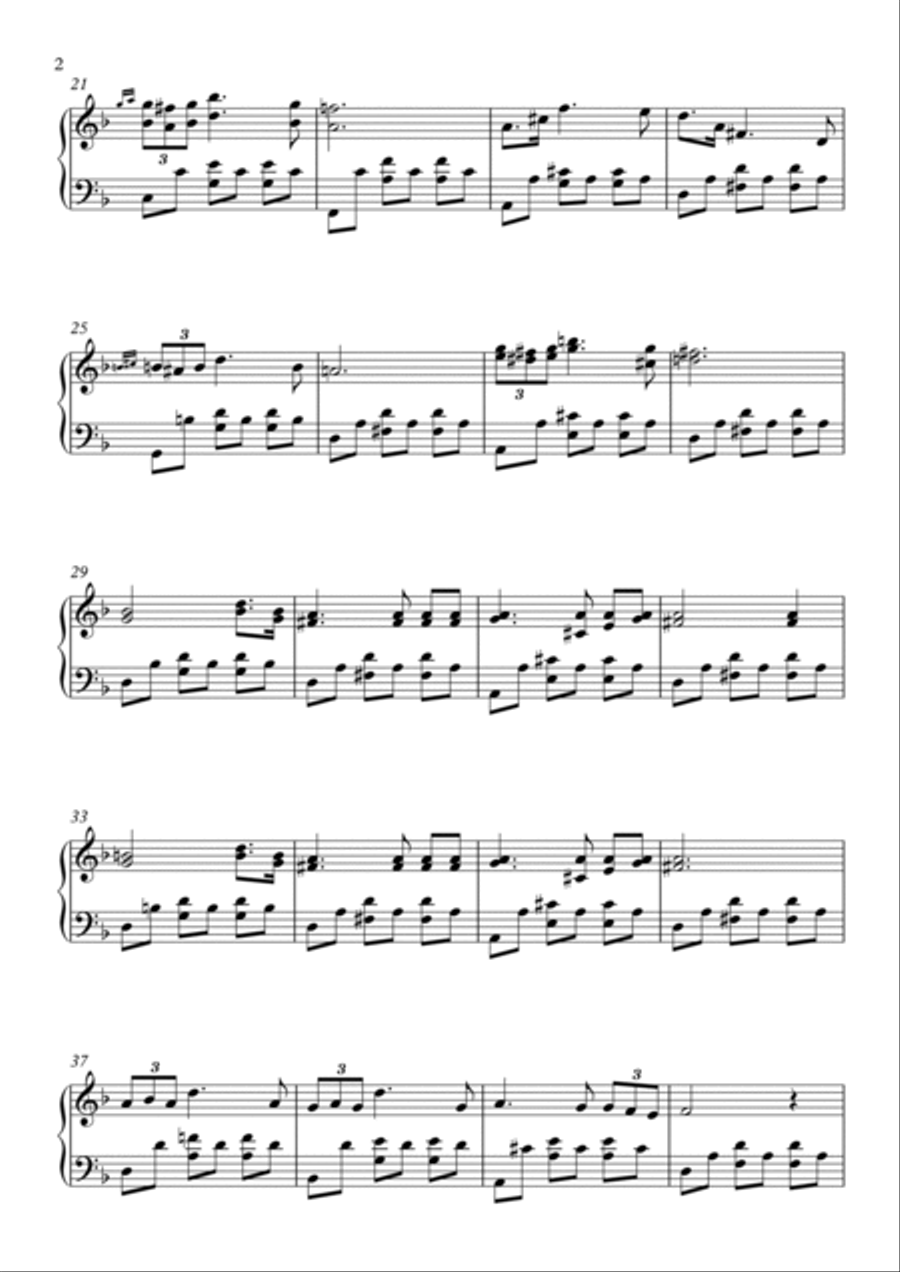 Serenade Piano Solo scores gallery preview page 2